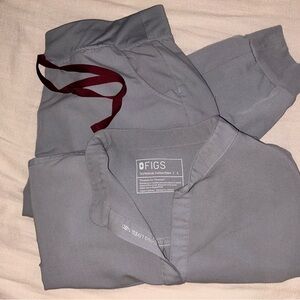 Cement Figs Rafaela Scrub Top & Jogger Bottoms